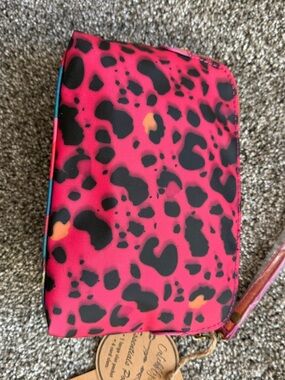 NWT Catchfly Hot Pink Leopard and Cowboy Hat Wristlet
